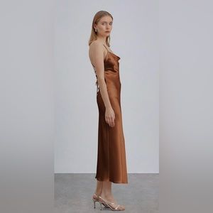 Silk Maison 90s Slip Dress 100% silk